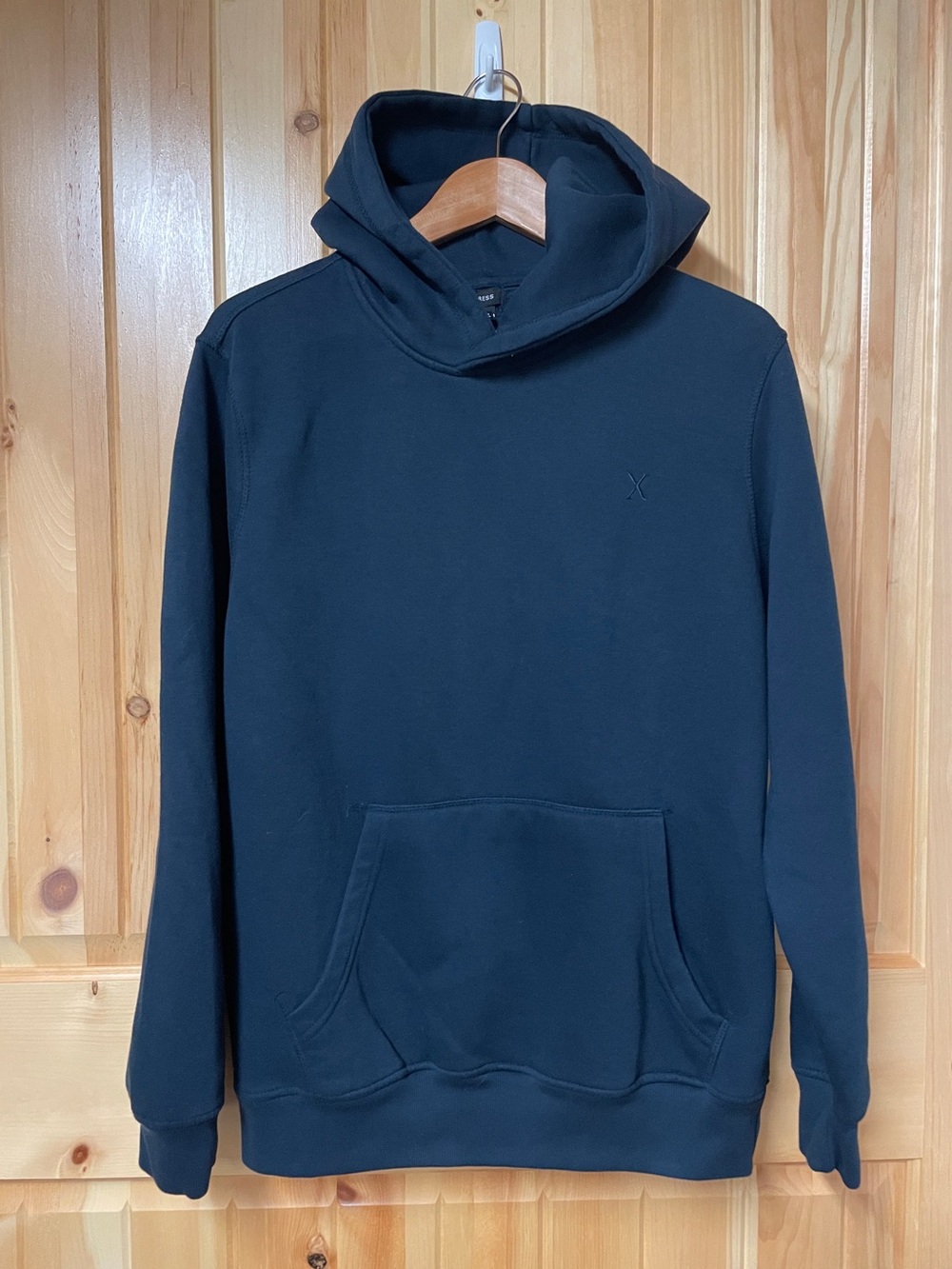 Express Navy fleece Hoodie